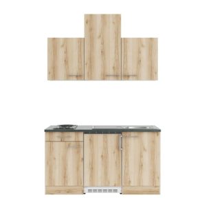 optifit Miniküche Livorno290 150 x 226,8 x 60 cm Wildeiche Nachbildung Wildeiche Nachbildung optifit Miniküche Livorno290 150 x 226,8 x 60 cm Wildeiche Nachbildung Wildeiche Nachbildung