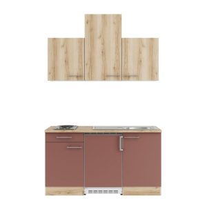 optifit Miniküche Livorno290 Bari407 150 x 226,8 x 60 cm Wildeiche Nachbildung Rostrot Wildeiche Nachbildung optifit Miniküche Livorno290 Bari407 150 x 226,8 x 60 cm Wildeiche Nachbildung Rostrot Wildeiche Nachbildung