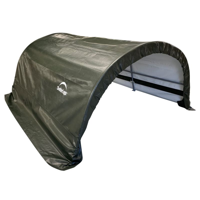 ShelterLogic Weidezelt Run-In-Shed 7,8m² 300x260x150cm Grün