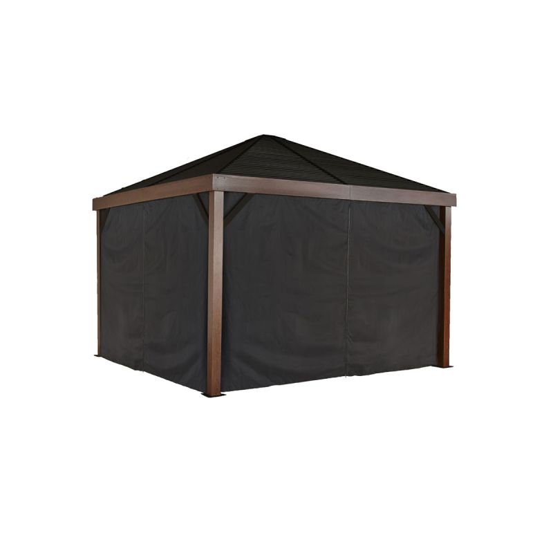 Sojag Vorhang-Set für South Beach & Valencia 1212 Schwarz