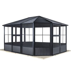 Sojag Pavillon Kaltwintergarten Charleston 1215 383,6×488,6×280,89cm Anthrazit