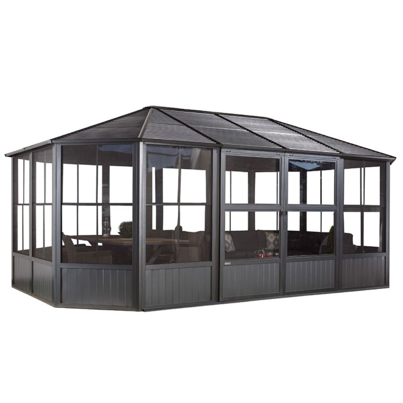Sojag Pavillon Kaltwintergarten Charleston 1218 383,6x593,6x280,89cm Anthrazit