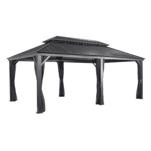 Sojag Pavillon Messina 1220 inkl. Moskitonetz 363x598x307,1cm Anthrazit Sojag Pavillon Messina 1220 inkl. Moskitonetz 363x598x307,1cm Anthrazit