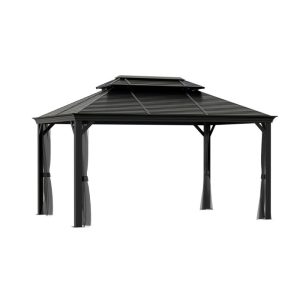 Sojag Pavillon Mykonos 1014 inkl. Moskitonetz 299x425x291,4cm Basaltgrau Sojag Pavillon Mykonos 1014 inkl. Moskitonetz 299x425x291,4cm Basaltgrau