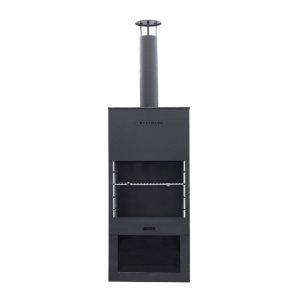 Westmann Terrassenofen Gartenkamin inkl. Grillrost 41x70x229cm Schwarz Westmann Terrassenofen Gartenkamin inkl. Grillrost 41x70x229cm Schwarz