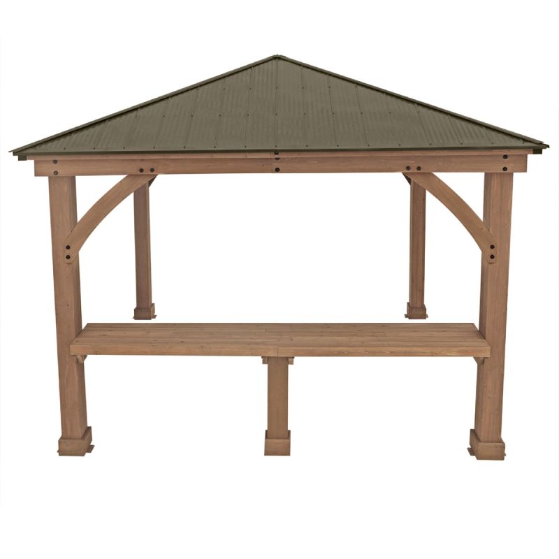 Westmann Seitenablage für Devon 12x12 und 12x14 59x299x96cm Natur