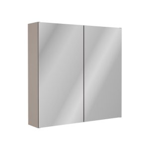 Fackelmann Compactline Spiegelschrank Kaschmir 2 Türen 700x680x156mm Innenspiegel 2 Glasböden