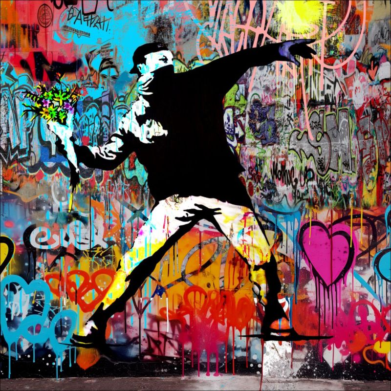 Pro-Art Leinwand Canvas Graffiti Protest 40x40 cm