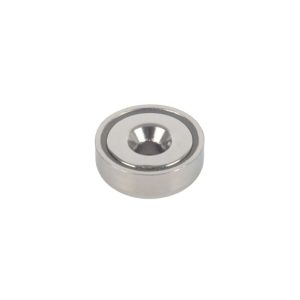Suki Topfmagnet Neodym Ø 20 x 7 mm, mit Senkbohrung Ø 4,5 mm Suki Topfmagnet Neodym Ø 20 x 7 mm, mit Senkbohrung Ø 4,5 mm