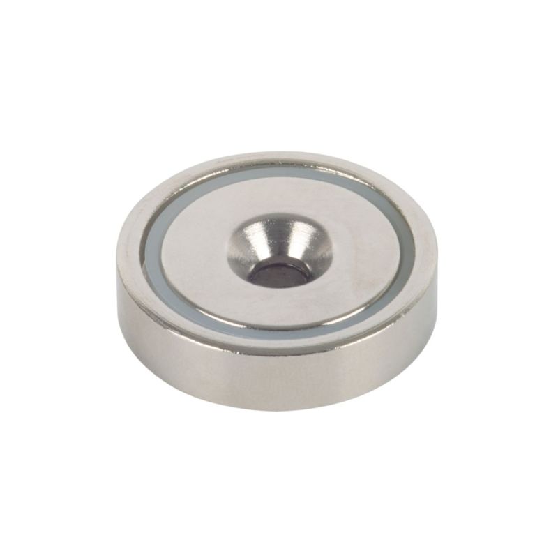 Suki Topfmagnet Neodym Ø 32 x 8 mm, mit Senkbohrung  Ø 5,5 mm