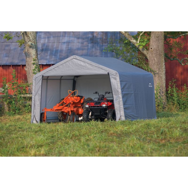 ShelterLogic Zeltgarage Gerätehaus 13,7 m² 370x370x260 cm