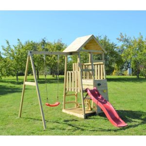 Wendi Toys Spielhaus Gorilla inkl. Rutsche, Kletterwand und Schaukel 290x270x270 cm Wendi Toys Spielhaus Gorilla inkl. Rutsche, Kletterwand und Schaukel 290x270x270 cm