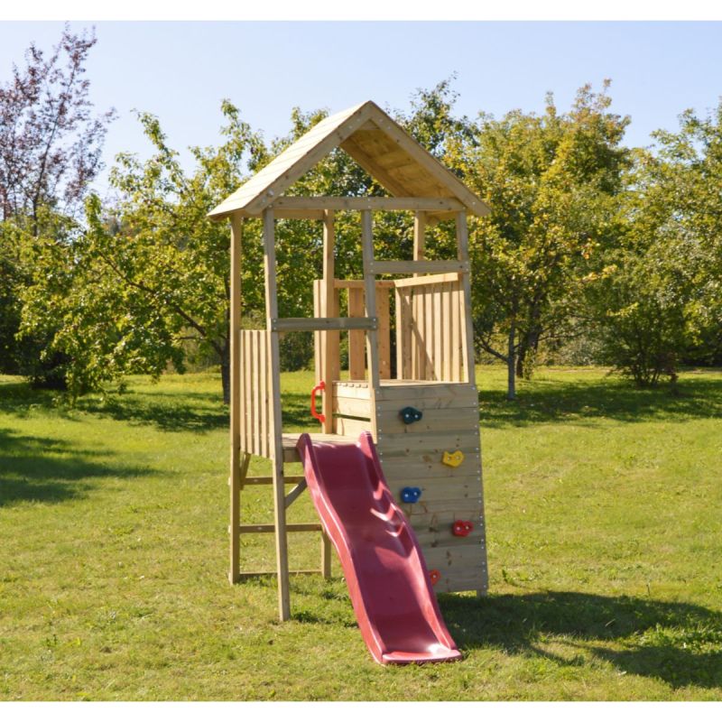 Wendi Toys Spielhaus Hase inkl. Rutsche und Kletterwand 260x110x270 cm