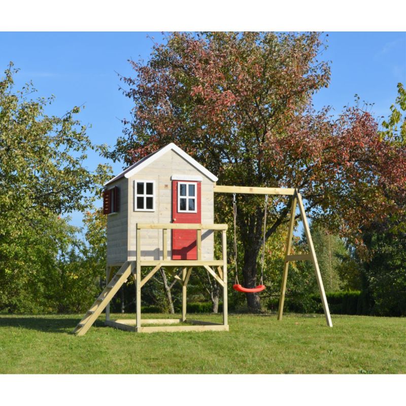 Wendi Toys Spielhaus Zebra inkl. Schaukel 192x350x242 cm