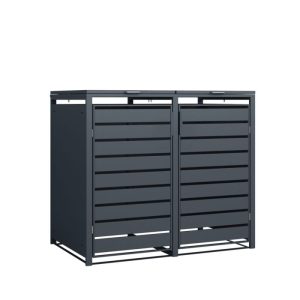 Westmann Mülltonnenbox Kubus 2x 240 L 80x132x116 cm Westmann Mülltonnenbox Kubus 2x 240 L 80x132x116 cm