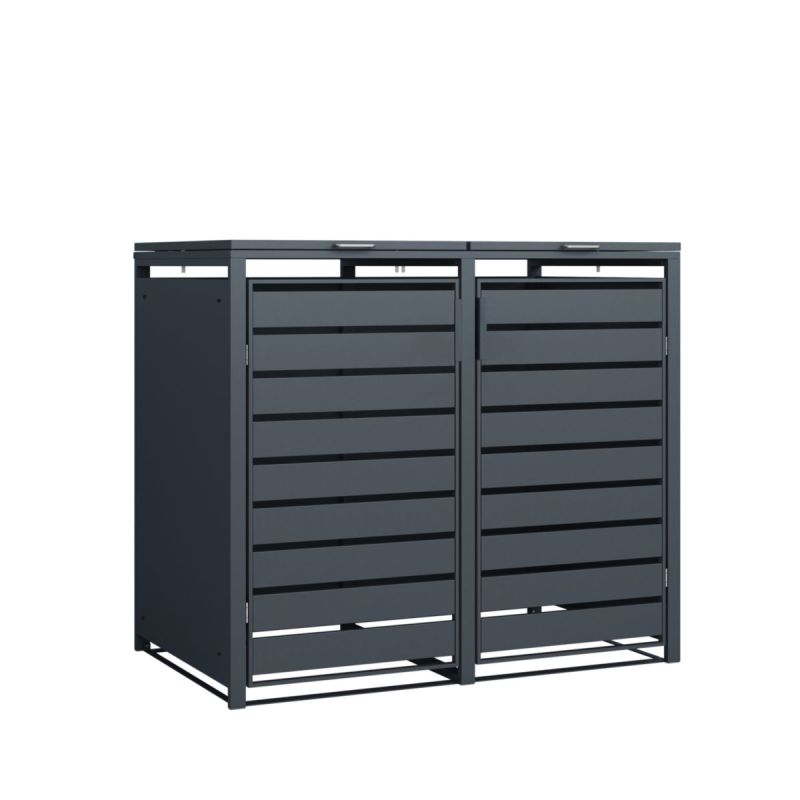 Westmann Mülltonnenbox Kubus 2x 240 L 80x132x116 cm