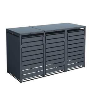 Westmann Mülltonnenbox Kubus 3x 240 L 80x200x116 cm Westmann Mülltonnenbox Kubus 3x 240 L 80x200x116 cm