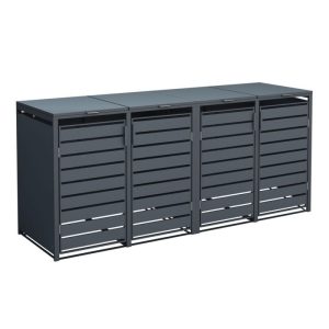 Westmann Mülltonnenbox Kubus 4x 240 L 80x264x116 cm Westmann Mülltonnenbox Kubus 4x 240 L 80x264x116 cm