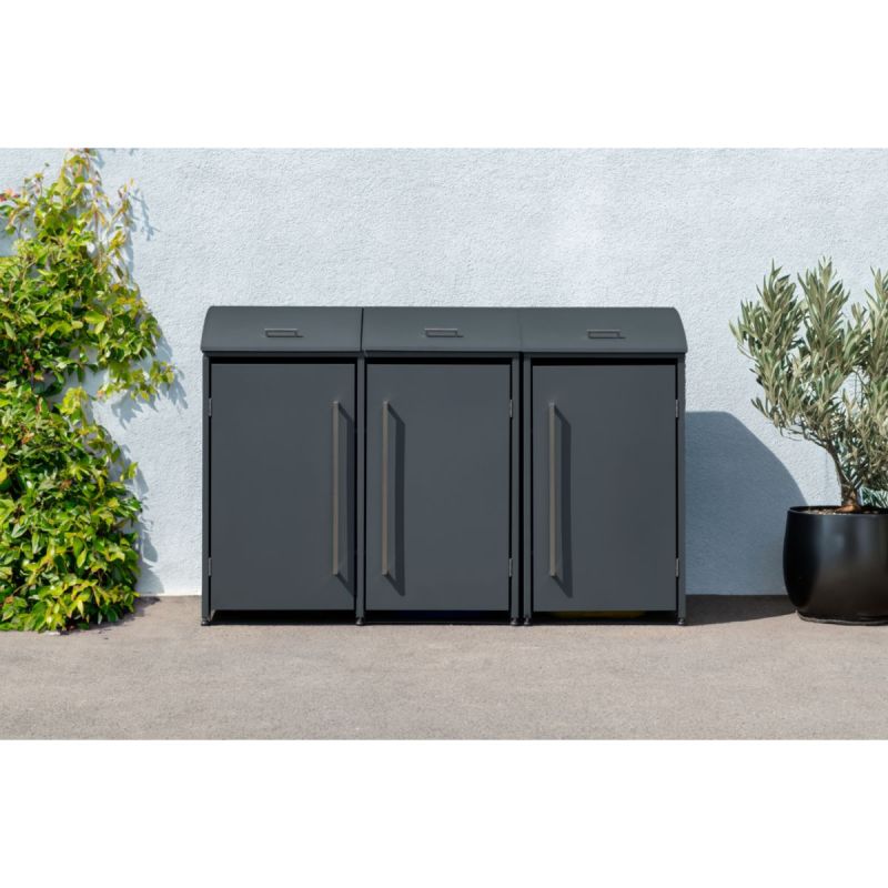 Westmann Mülltonnenbox Moderna 3 3x 240 L 83x211x135 cm