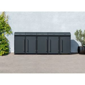 Westmann Mülltonnenbox Moderna 5 5x 240 L 83x350x135 cm Westmann Mülltonnenbox Moderna 5 5x 240 L 83x350x135 cm