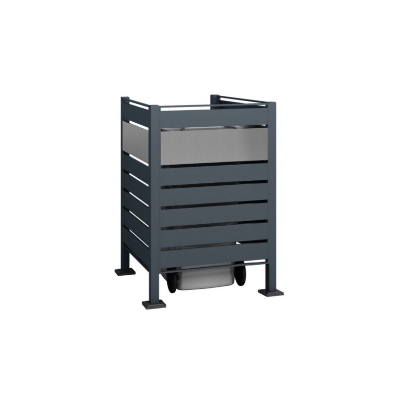 Westmann Mülltonnenverkleidung Planum 1x 240 L 1er Box 90x90x120 cm