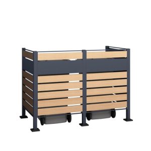 Westmann Mülltonnenverkleidung Planum 2x 240 L 1er Box 90x170x120 cm Westmann Mülltonnenverkleidung Planum 2x 240 L 1er Box 90x170x120 cm