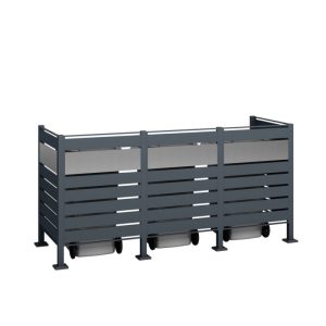Westmann Mülltonnenverkleidung Planum 3x 240 L 1er Box 90x250x120 cm Westmann Mülltonnenverkleidung Planum 3x 240 L 1er Box 90x250x120 cm