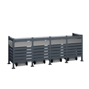 Westmann Mülltonnenverkleidung Planum 4x 240 L 1er Box 90x330x120 cm Westmann Mülltonnenverkleidung Planum 4x 240 L 1er Box 90x330x120 cm