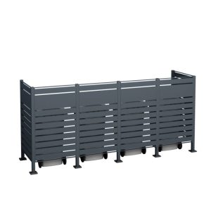 Westmann Mülltonnenverkleidung Planum 4x 240 L 1er Box 90x330x150 cm Westmann Mülltonnenverkleidung Planum 4x 240 L 1er Box 90x330x150 cm