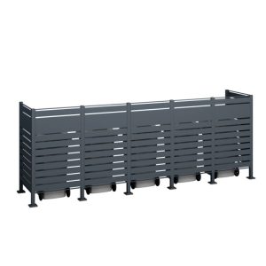 Westmann Mülltonnenverkleidung Planum 5x 240 L 1er Box 90x410x150 cm Westmann Mülltonnenverkleidung Planum 5x 240 L 1er Box 90x410x150 cm