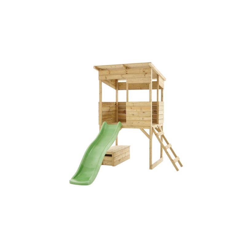 Westmann Spielhaus Wildnis inkl. Rutsche 241x167x205 cm