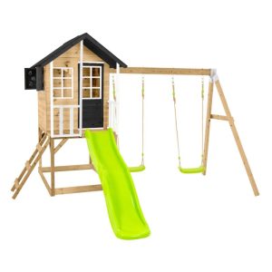 Zwerkules Spielhaus Holli 3 inkl. Rutsche & Doppelschaukel 370x352x224 cm Zwerkules Spielhaus Holli 3 inkl. Rutsche & Doppelschaukel 370x352x224 cm