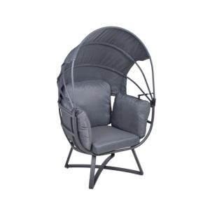 Garden Pleasure Relaxsessel DELOS Stahl, Polyester, anthrazit Garden Pleasure Relaxsessel DELOS Stahl, Polyester, anthrazit