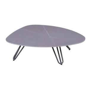 Garden Pleasure Tisch EMILIA Aluminium, gesinterter Stein, grau Garden Pleasure Tisch EMILIA Aluminium, gesinterter Stein, grau