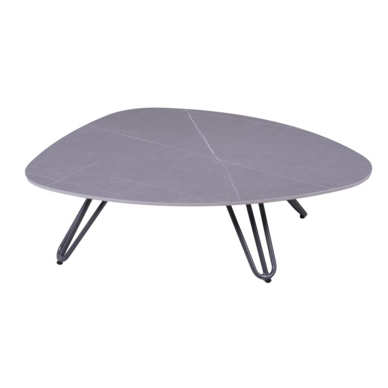 Garden Pleasure Tisch EMILIA Aluminium, gesinterter Stein, grau