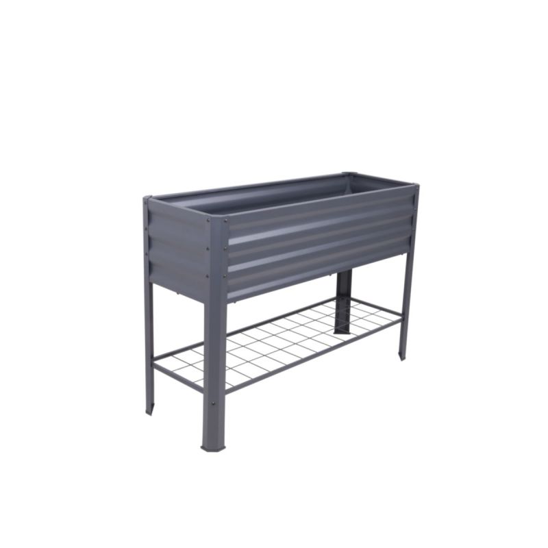 Garden Pleasure Hochbeet LILLIA, mit Vlies Metall pulverbeschichtet, anthrazit