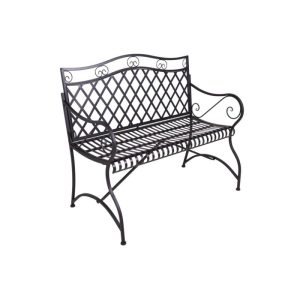 Garden Pleasure Gartenbank PORAK Stahl, pulverbeschichtet, matt-schwarz Garden Pleasure Gartenbank PORAK Stahl, pulverbeschichtet, matt-schwarz