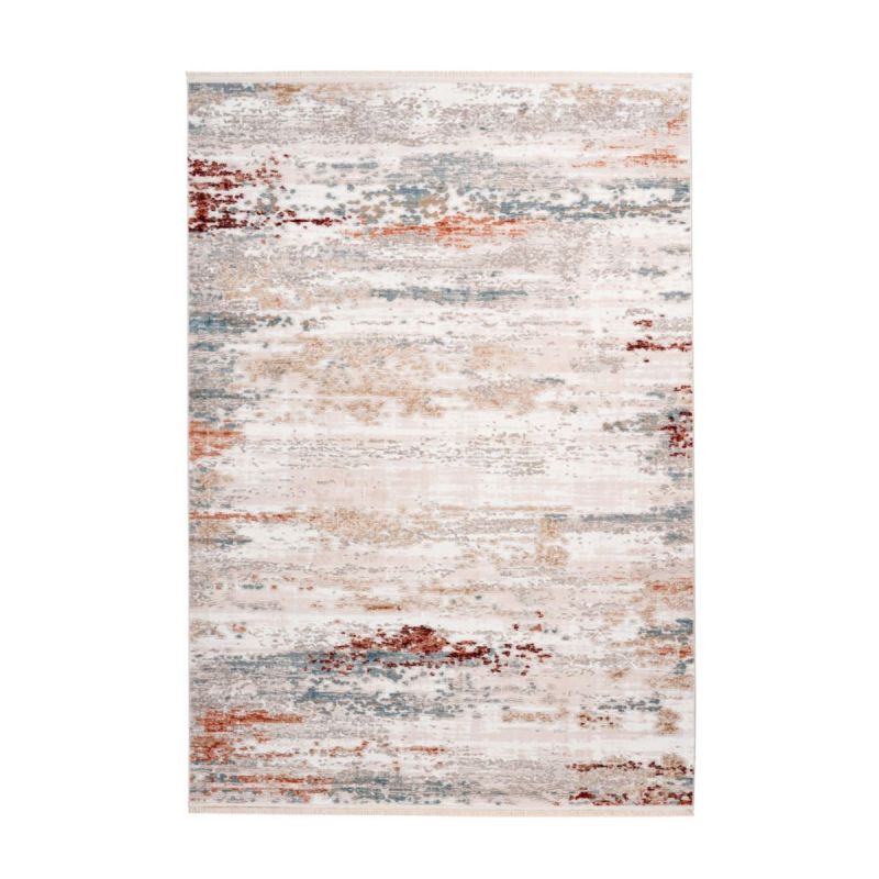 Akropolis 325 Grau / Lachsrosa 80cm x 150cm