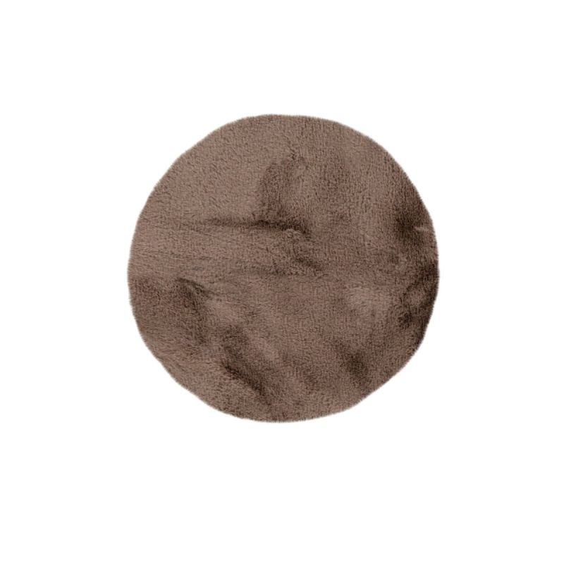 Badematte Rabbit 225 dunkelbeige Ø 100 cm