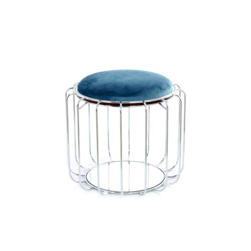 Beistelltisch Pouf Comfortable 110 petrol silber