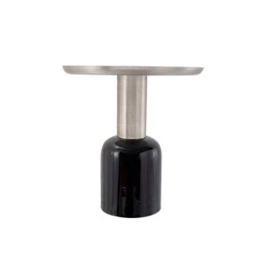 Beistelltisch Art Deco 725 schwarz silber Beistelltisch Art Deco 725 schwarz silber