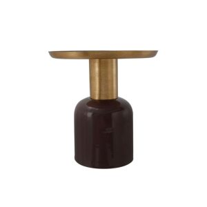 Beistelltisch Art Deco 825 dunkelila gold Beistelltisch Art Deco 825 dunkelila gold
