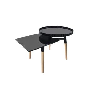Kayoom Beistelltisch Butler 210 Schwarz Kayoom Beistelltisch Butler 210 Schwarz