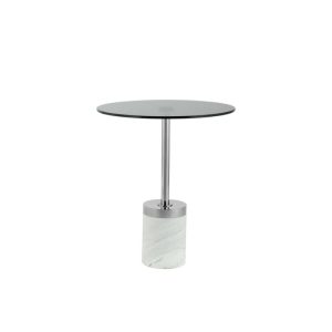 Beistelltisch Lana 125 graphit weiss Beistelltisch Lana 125 graphit weiss