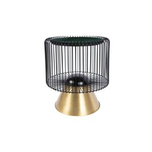 Beistelltisch Malibu 125 grün schwarz gold Beistelltisch Malibu 125 grün schwarz gold