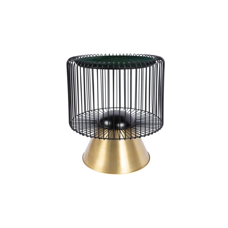 Beistelltisch Malibu 125 grün schwarz gold