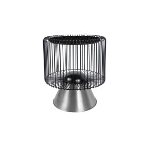 Beistelltisch Malibu 125 schwarz silber Beistelltisch Malibu 125 schwarz silber