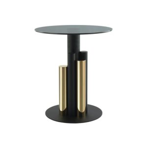 Beistelltisch Ontario 225 gold grau Beistelltisch Ontario 225 gold grau