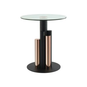 Beistelltisch Ontario 225 rosegold klar Beistelltisch Ontario 225 rosegold klar