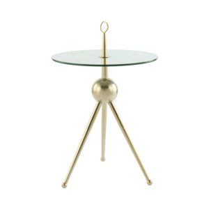Beistelltisch Ontario 325 gold klar Beistelltisch Ontario 325 gold klar